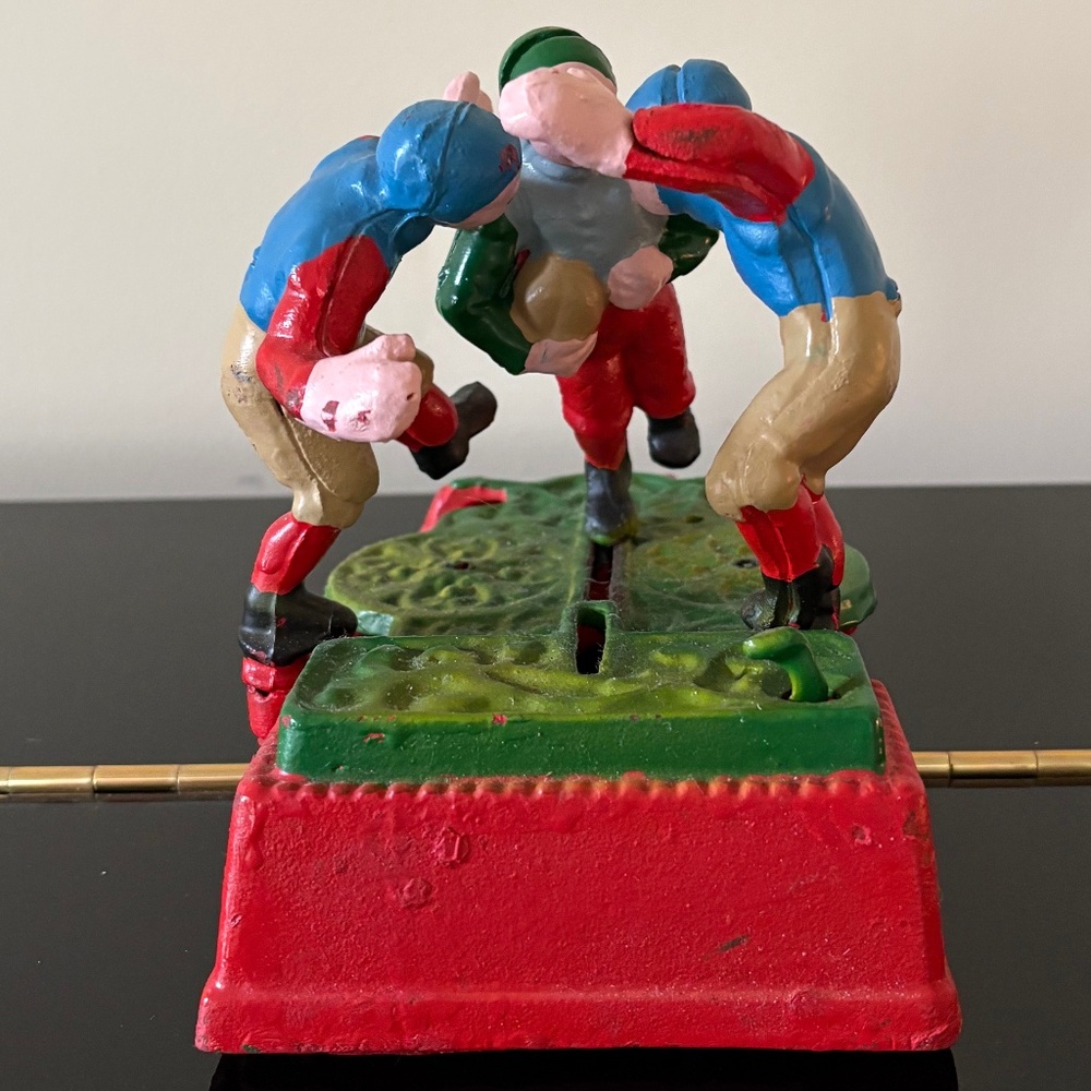 Mechanical Bank - Three Wrestlers